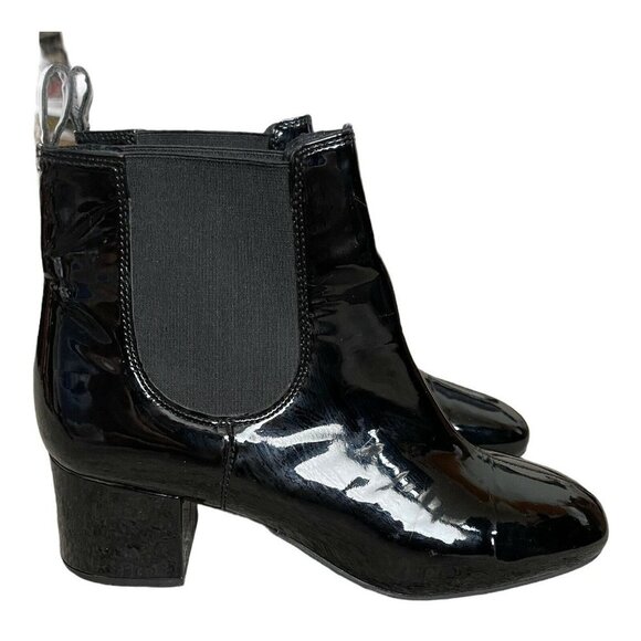 Office 39 Love Bug Block Heel Chelsea Boots Black - Picture 3 of 9